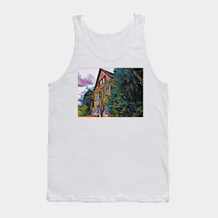 Swiss Cottage in the forest Tank Top